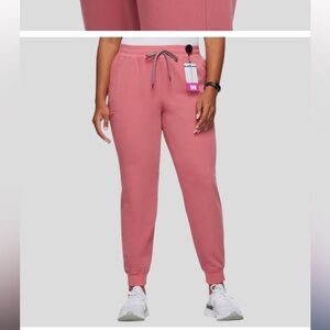 Jaanuu 5-Pocket Scrub Classic Jogger Pant in‎ Dusty Rose Size M